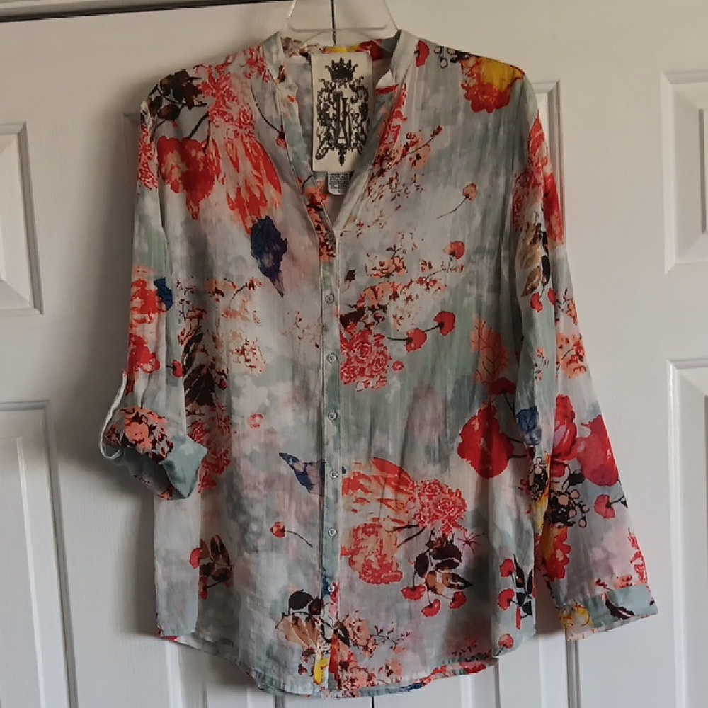 JAK Floral Button-Up Shirt